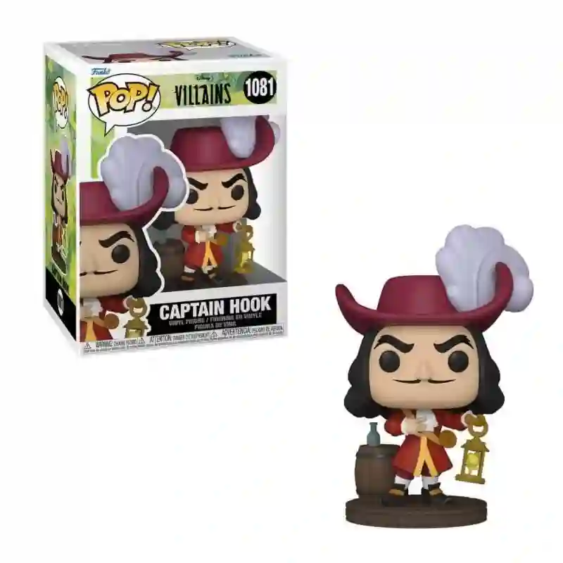 Funko Pop Capitán Garfio. Disney Villains