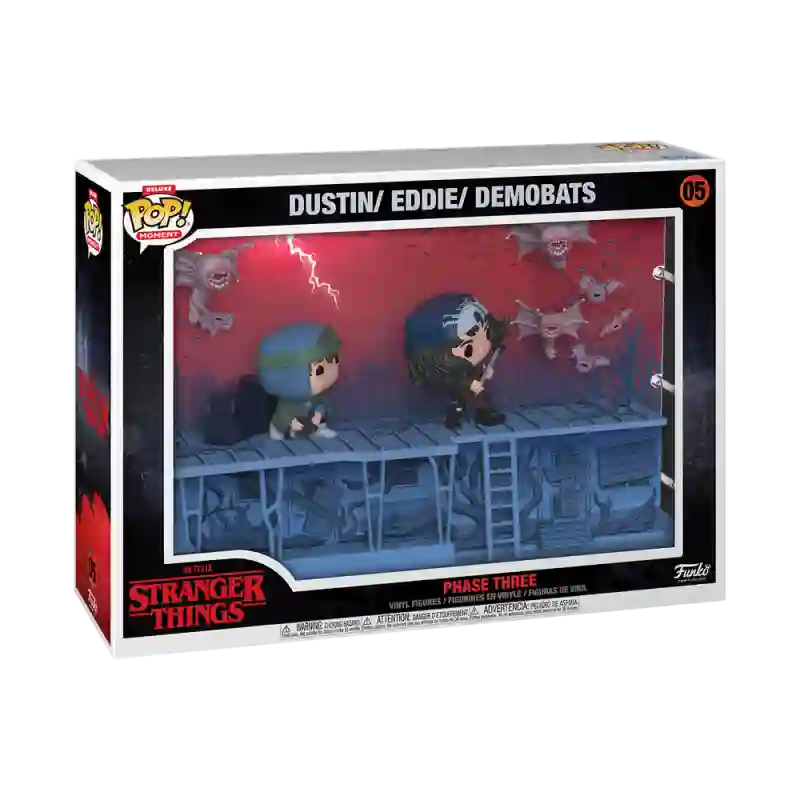 Funko Pop Moments Phase 3. Strangers Things 4 Dustin/Eddie/Demobats