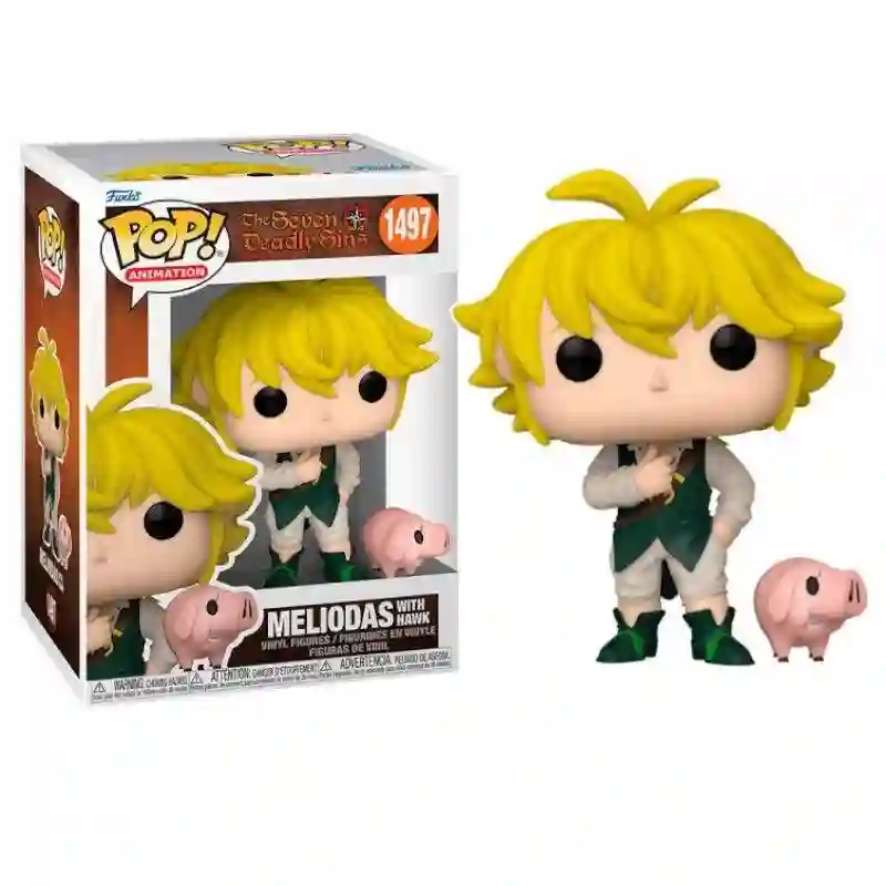 Funko Pop Meliodas con Hawk. the Seven Deadly Sins