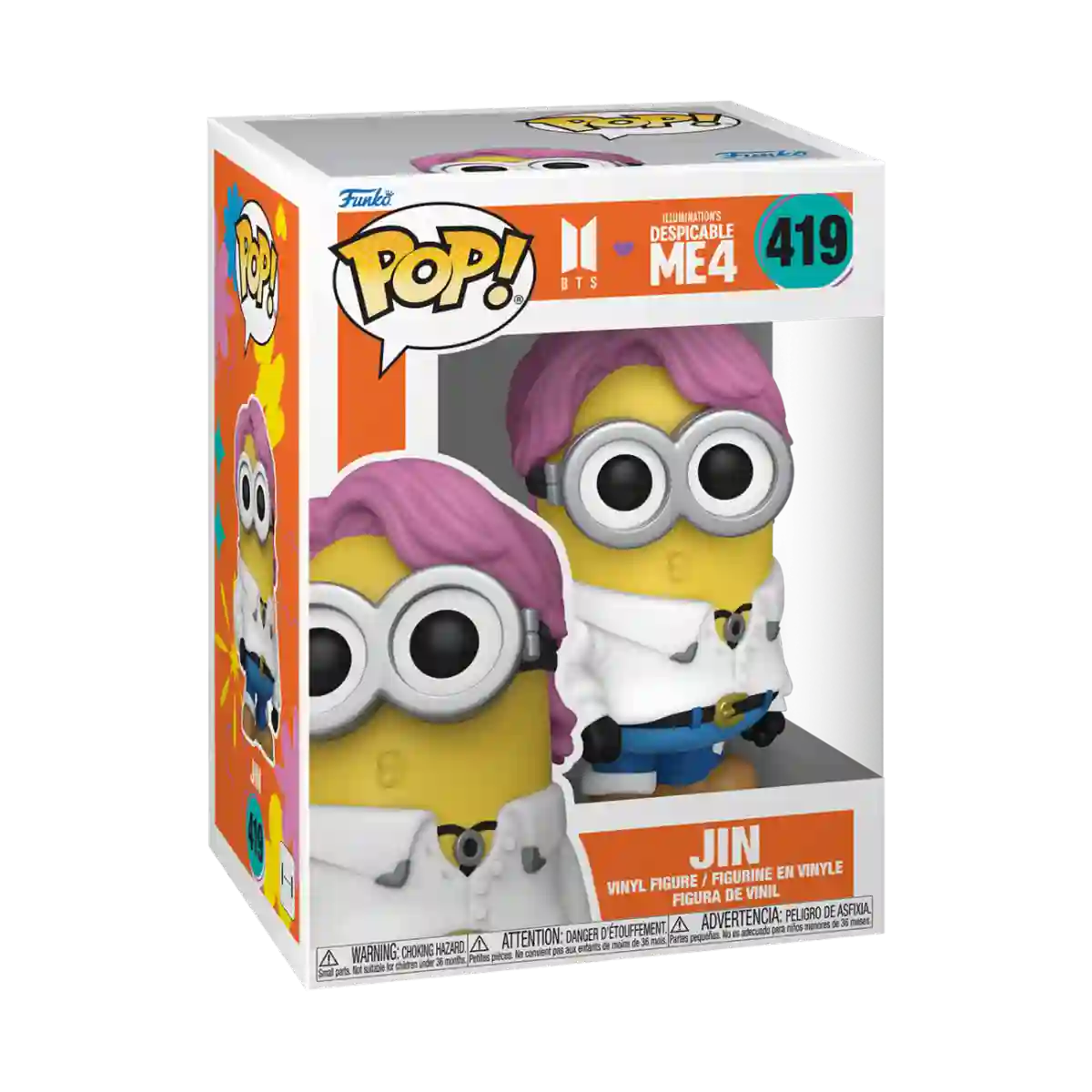 Funko Pop Rocks Minion Jin. Minions x BTS