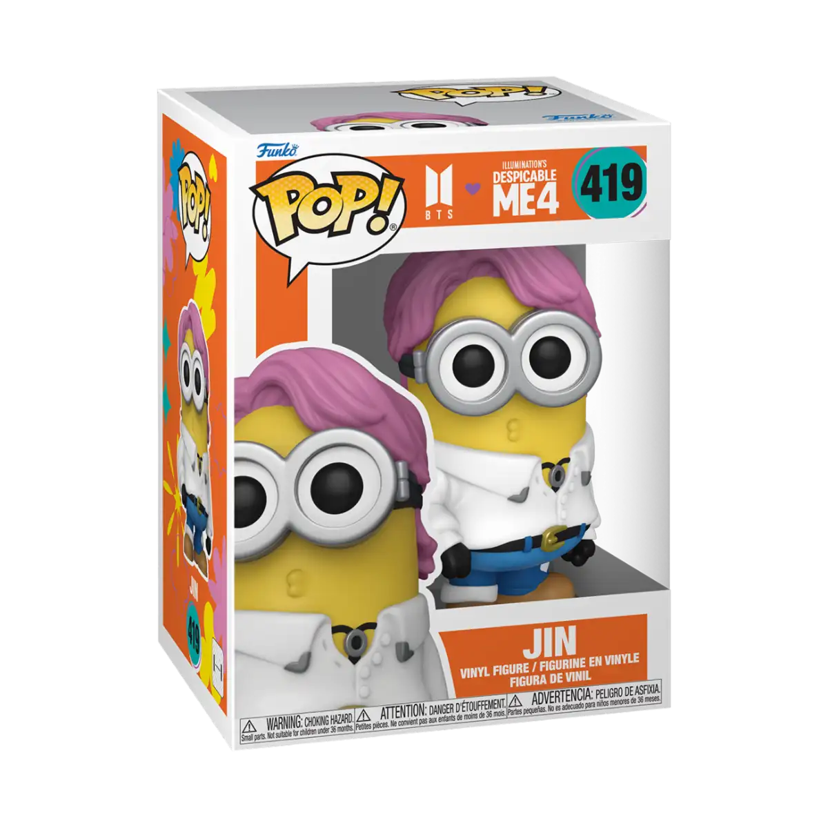 Funko Pop Rocks Minion Jin. Minions X BTS