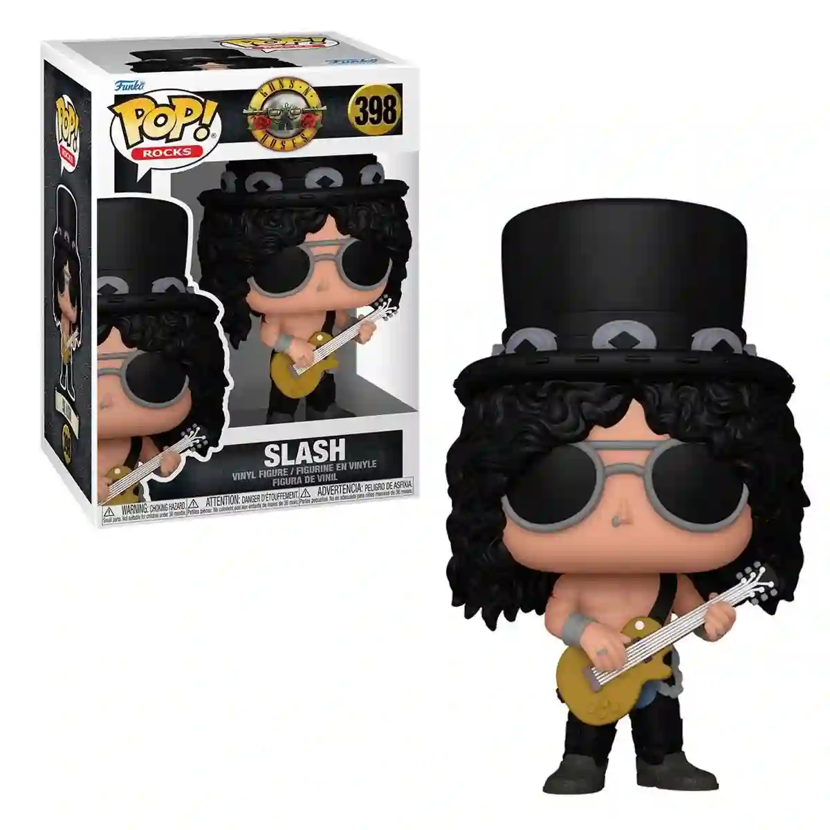 Funko Pop Slash Guns 'N' Roses sin camiseta. Pop Rocks