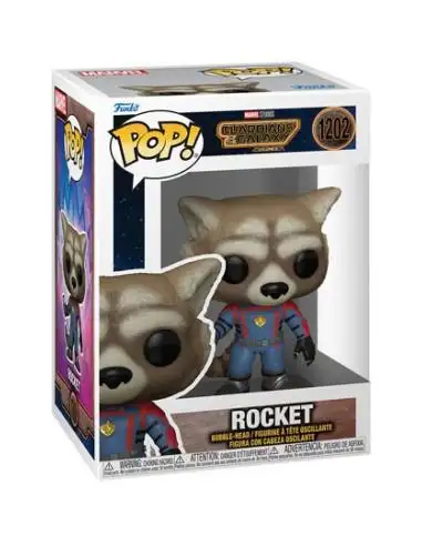 Funko Pop Rocket. Guardianes de la Galaxia Volumen 3.(CAJA DAÑADA)