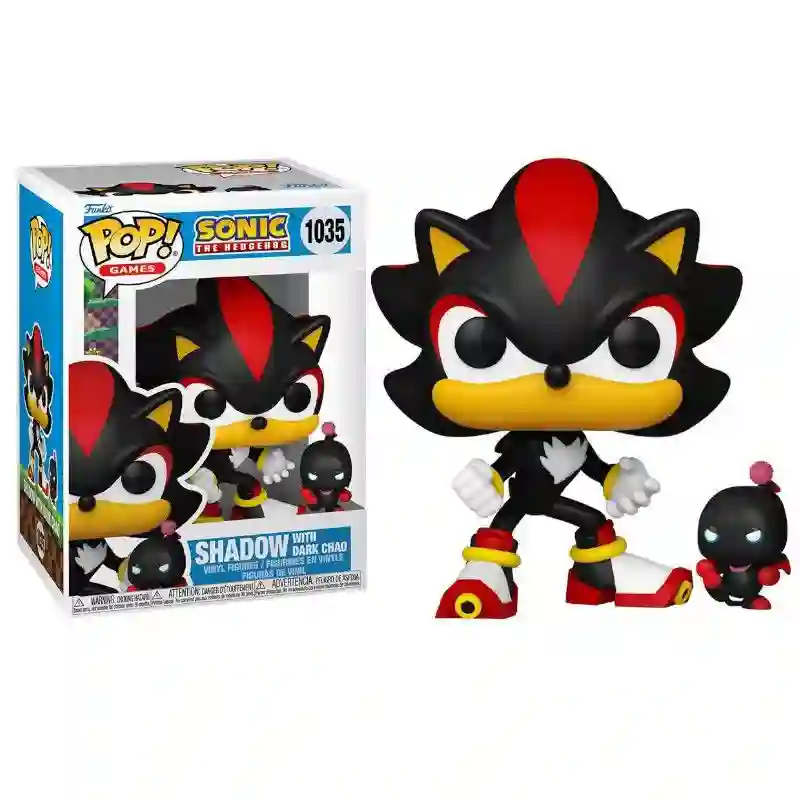 Funko Pop Shadow with Dark Chao. Sonic The Hedgehog