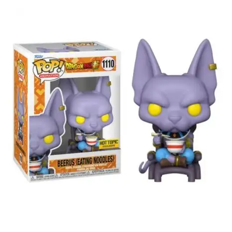 Funko Pop. Beerus (eating noodles). Dragon Ball Super