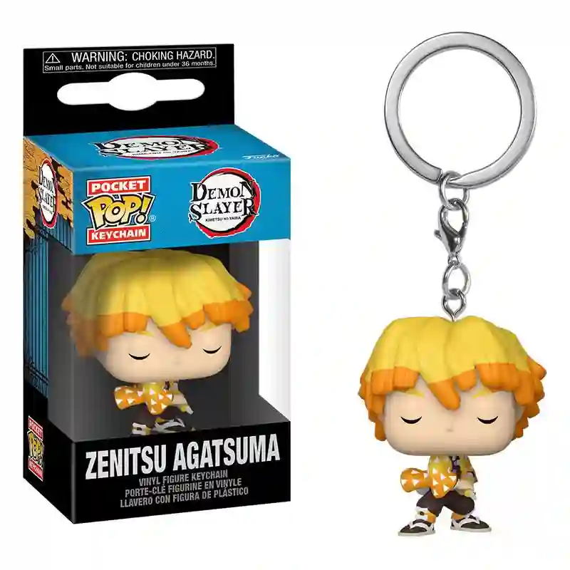 Llavero Pop Zenitsu. Kimetsu No Yaiba. Demon Slayer