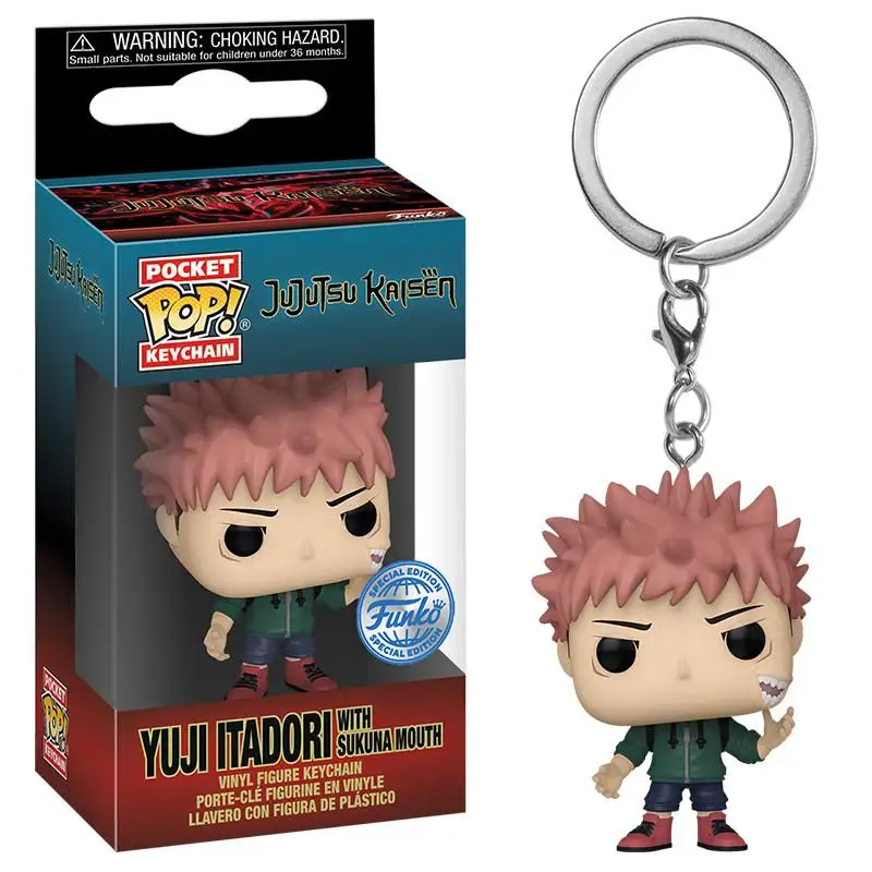 Llavero Pop Yuji Itadori con Boca de Sukuna. Jujutsu Kaisen