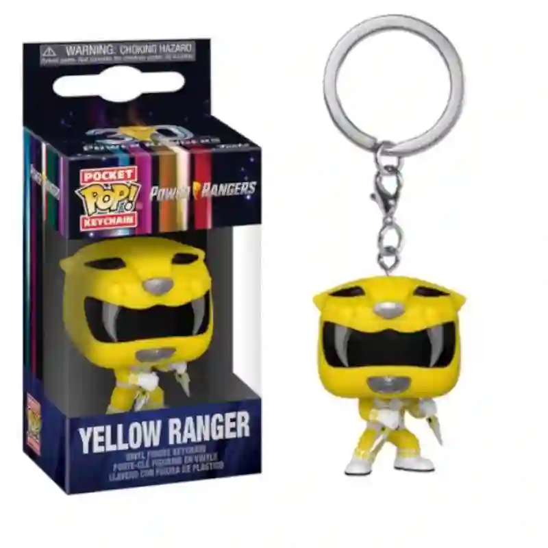 Yellow Ranger Pop Keychain. Power Ranger 30th