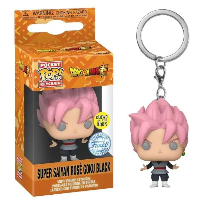 Llavero Pop. Super Saiyan Rosé Goku Black (Glows in the Dark). DBS