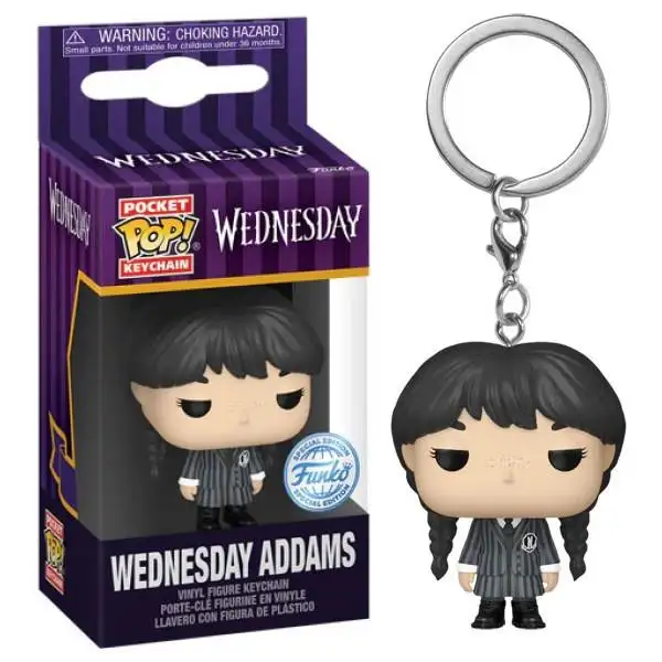 Funko Pop Wednesday Addams Keychain. Wednesday