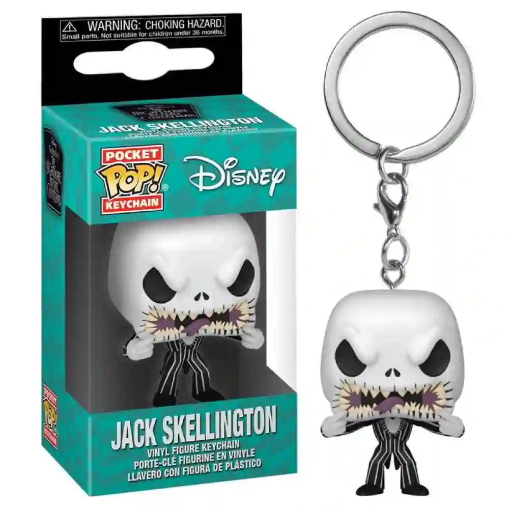 Llavero Pop Jack Skellington. (Scary Face)