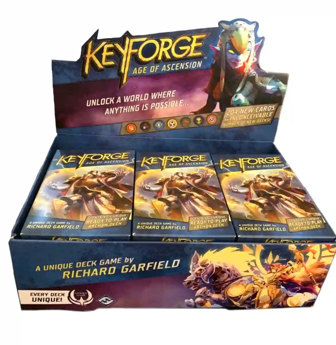 Keyforge: Age of Ascension. Caja de Mazos (12) Inglés