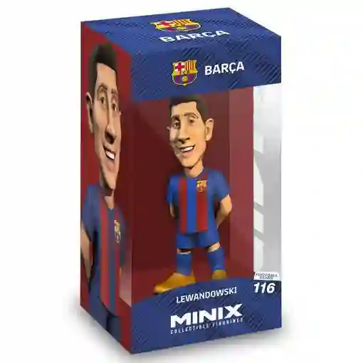Figure Minix. Lewandowski. FC Barcelona. Football Stars