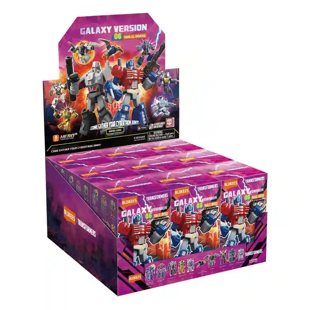 Blokees Caja de Mini Figuras Galaxy Version 06 Parallel Universe (9 Mini Figuras Aleatorias). Transformers
