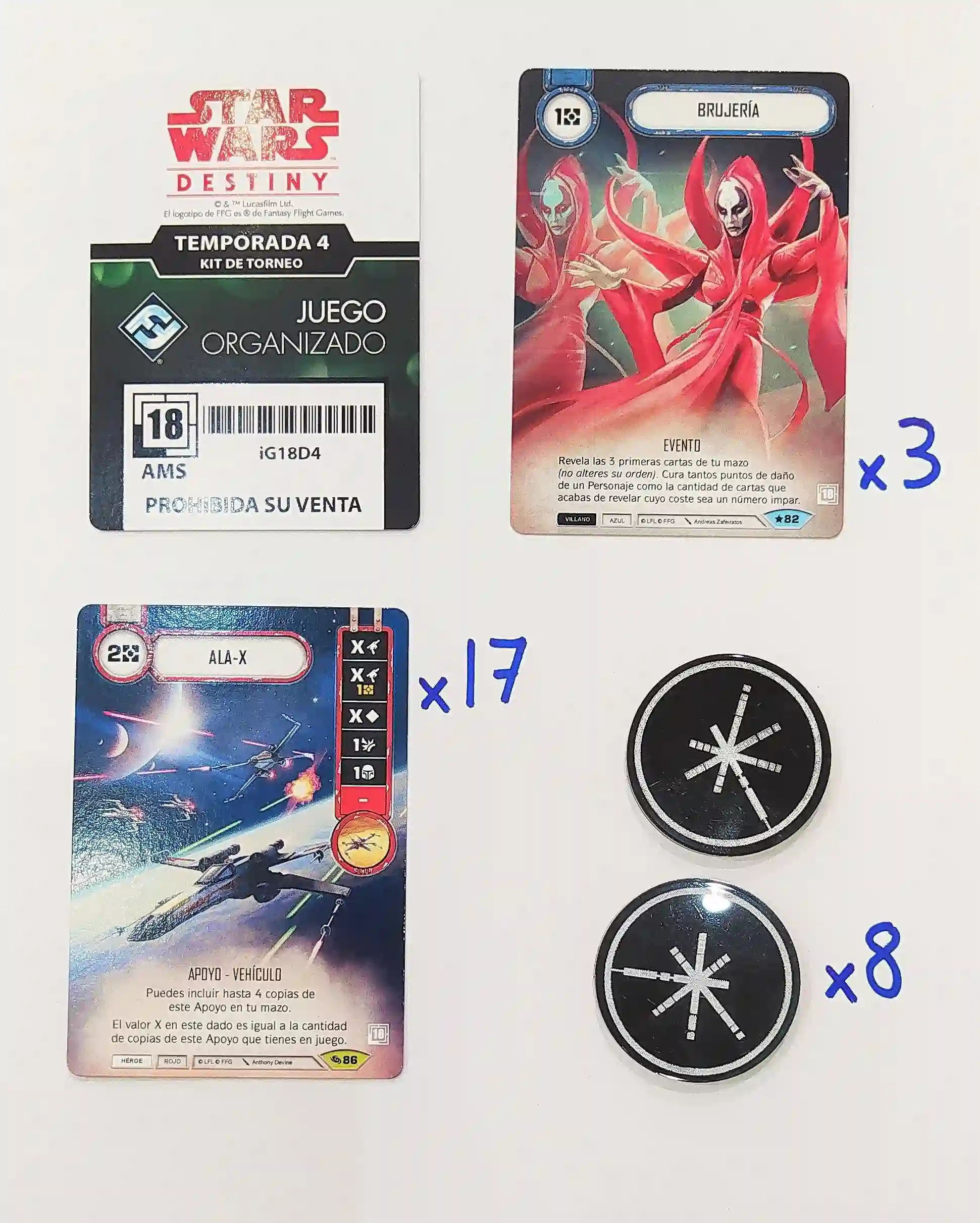Star Wars Destiny Kit de Torneo - Temporada 4 (Español)