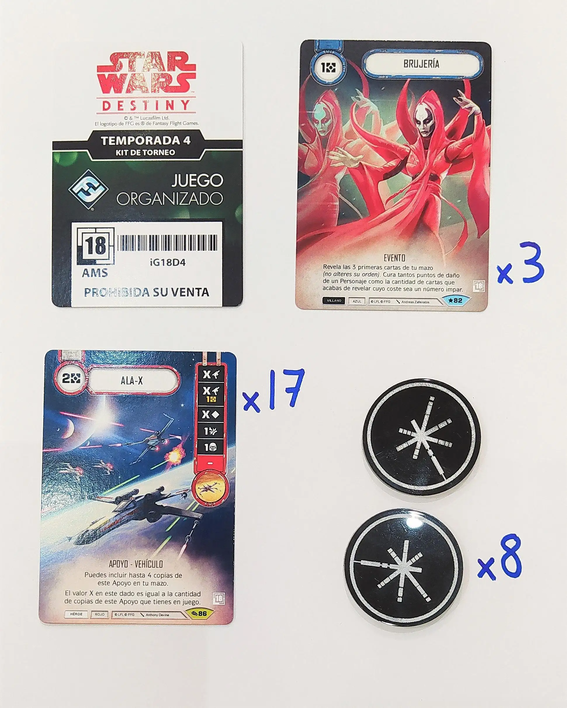 Star Wars Destiny Kit de Torneo - Temporada 4 (Español)