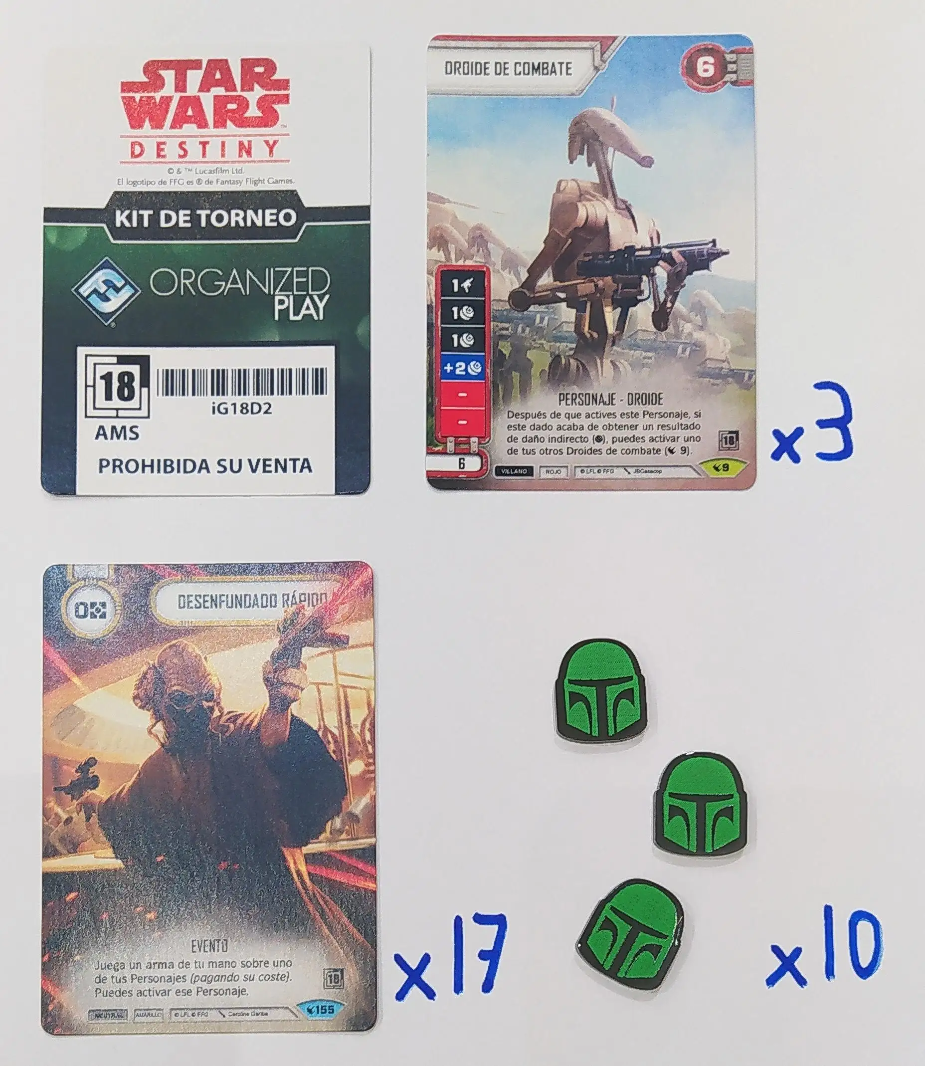 Star Wars Destiny Kit de Torneo - iG18D2 (Español)