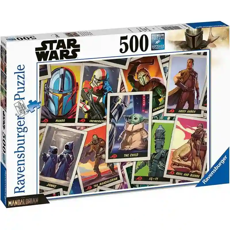 Puzzle The Mandalorian Tarjetas de Personajes 500 Piezas