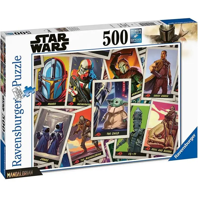 Puzzle The Mandalorian Tarjetas de Personajes 500 Piezas