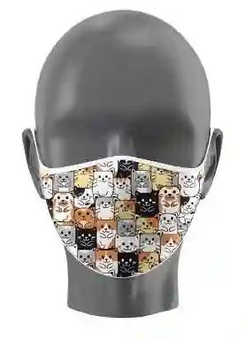 Mascarilla estampado Gatos