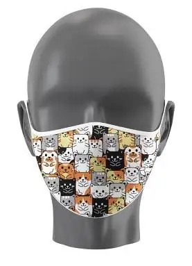 Mascarilla estampado Gatos