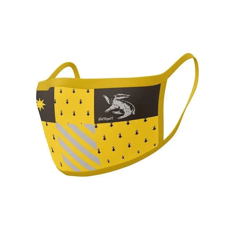 Pack 2 x Mascarilla reutilizable Hufflepuff. Harry Potter