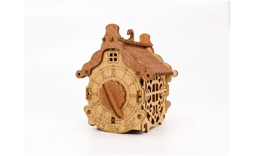 Gift Puzzlebox - Wooden Gift Vault - New Year Tree