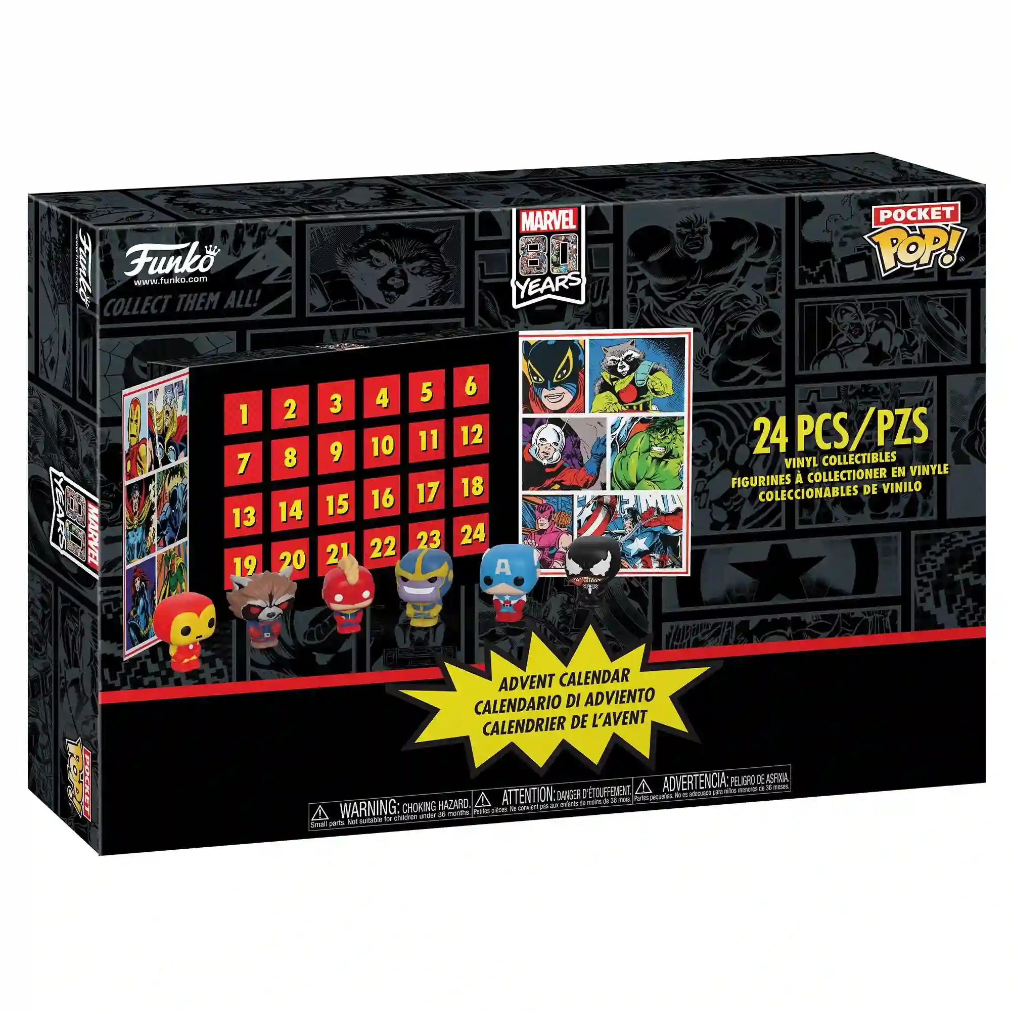 Funko. Calendario de Adviento Pop. Marvel (24 pcs)