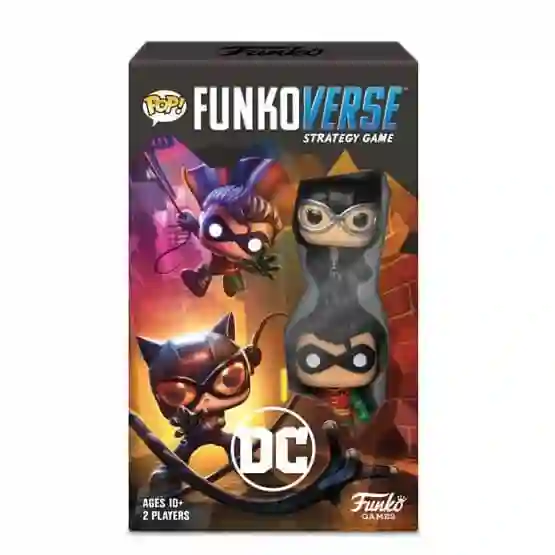 Pop Strategy Game Funkote Catwoman and Robin DC. Funkote