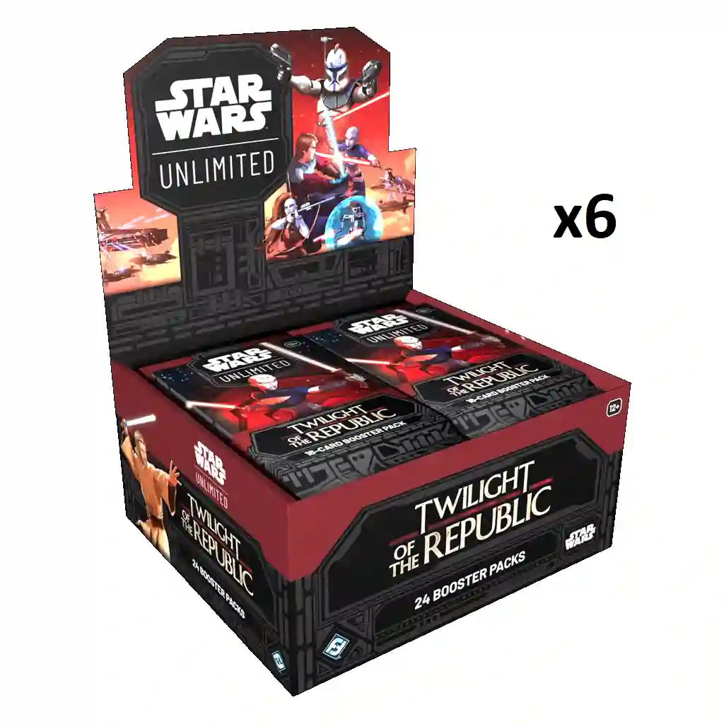 Star Wars Unlimited: El Ocaso de la República. Case (6x Cajas de Sobres) Inglés