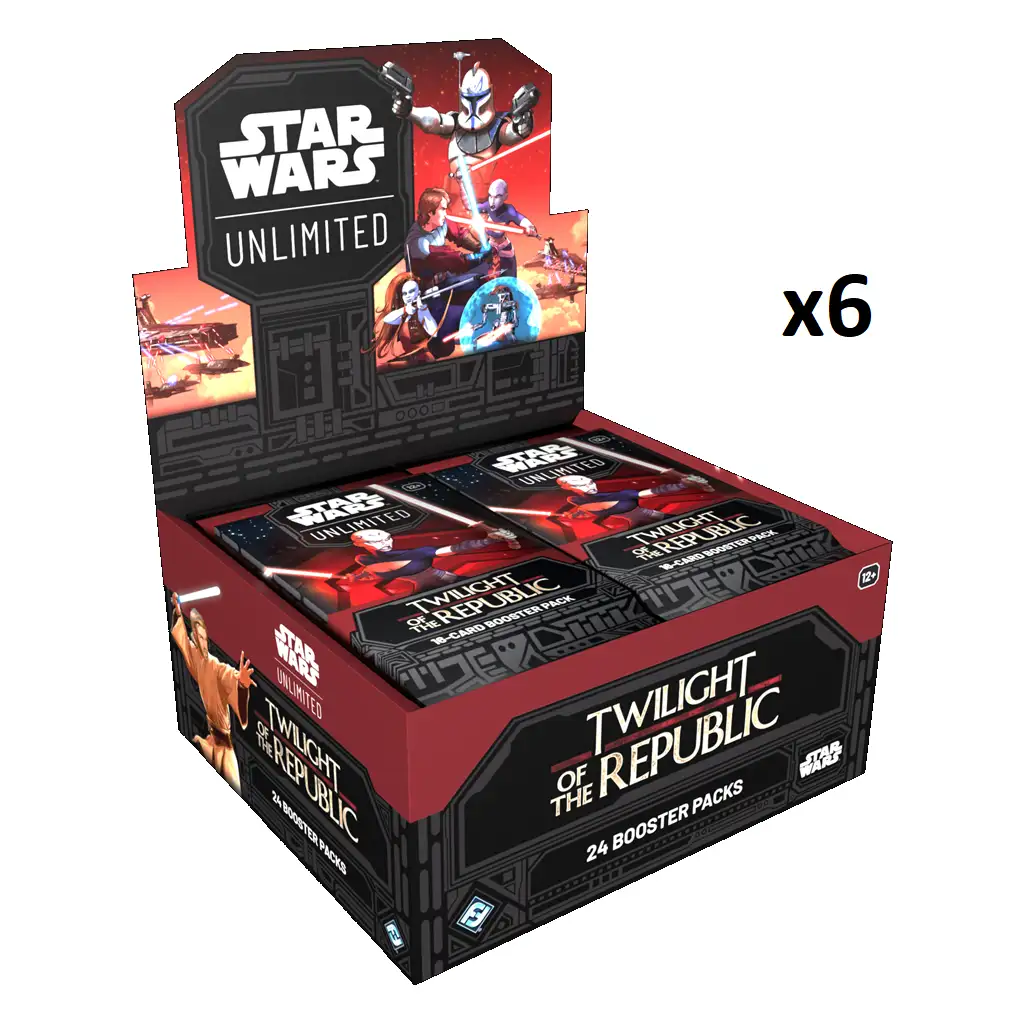 Star Wars Unlimited: El Ocaso de la República. Case (6x Cajas de Sobres) Inglés