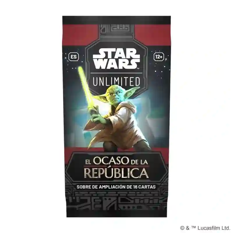 Star Wars Unlimited: El Ocaso de la República.Sobre (16) Español