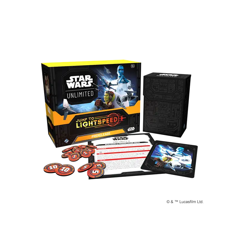 Star Wars Unlimited: Salto a la Velocidad de la Luz. Caja de presentación (6 Sobres) Inglés