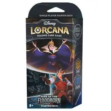 Rise of the Floodborn: Reina Malvada / Gastón - Amber/Saphire Starter Deck LORCANA (Inglés)