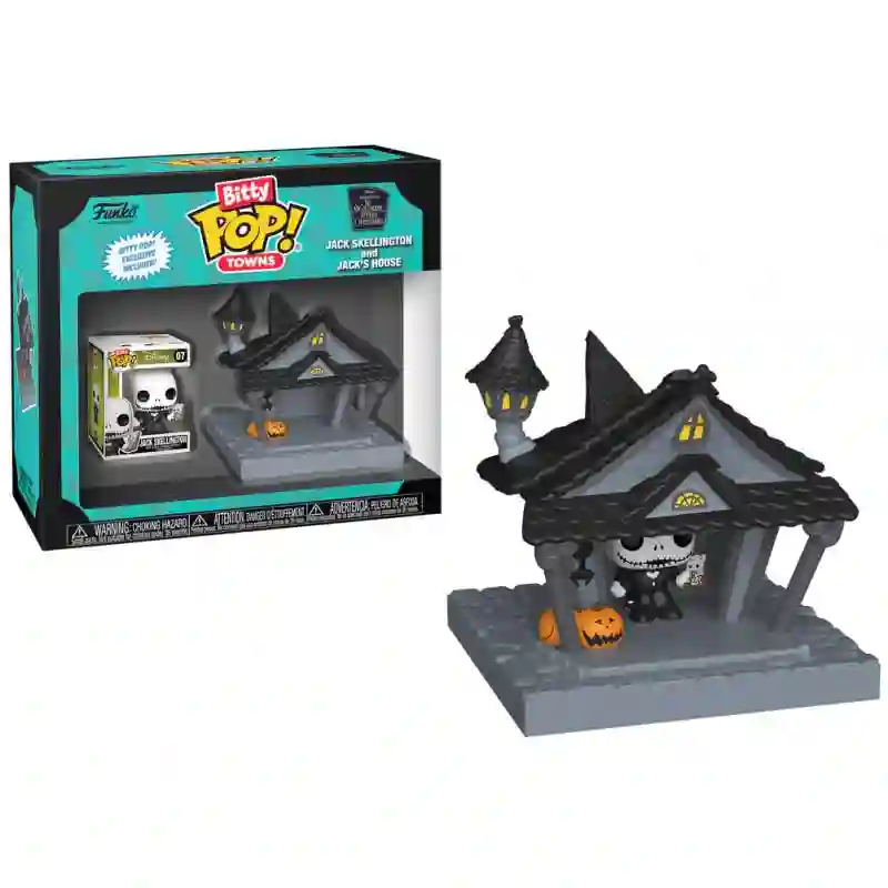 Funko Pop Bitty. Jack Skellington y su Casa. Pesadilla antes de Navidad