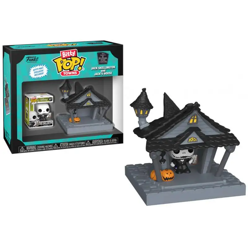 Funko Pop Bitty. Jack Skellington and his house. Nightmare before Christmas