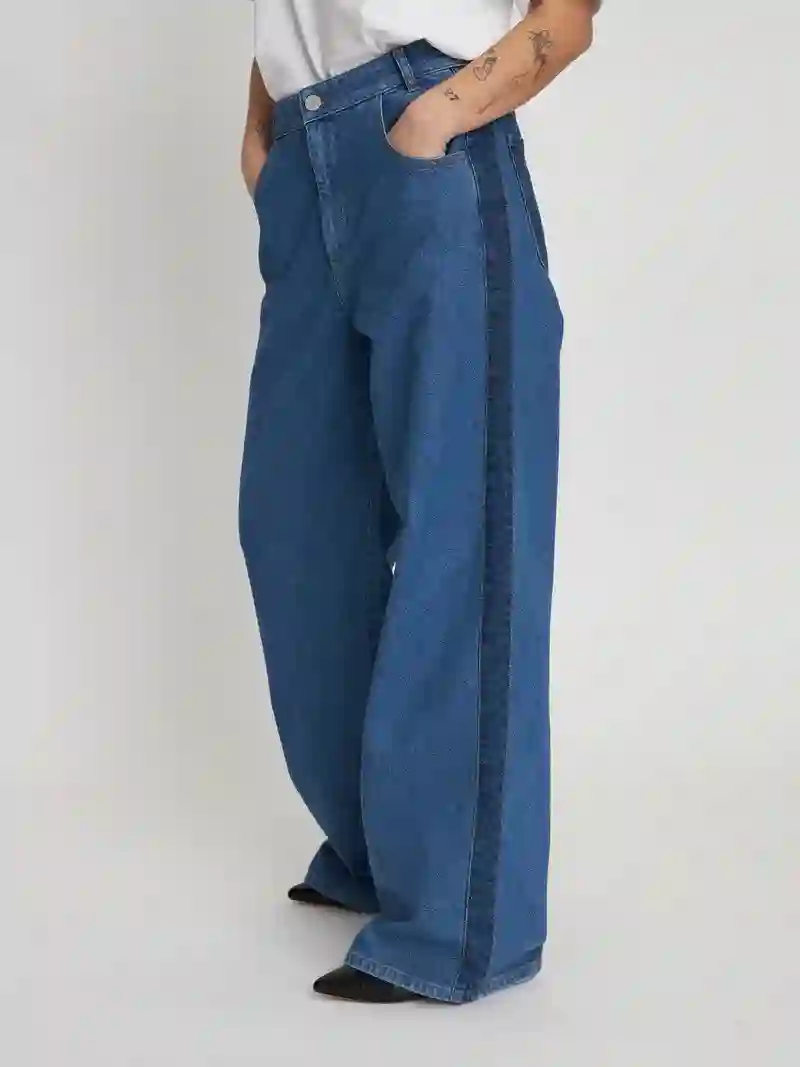 Two Tone Denim pants