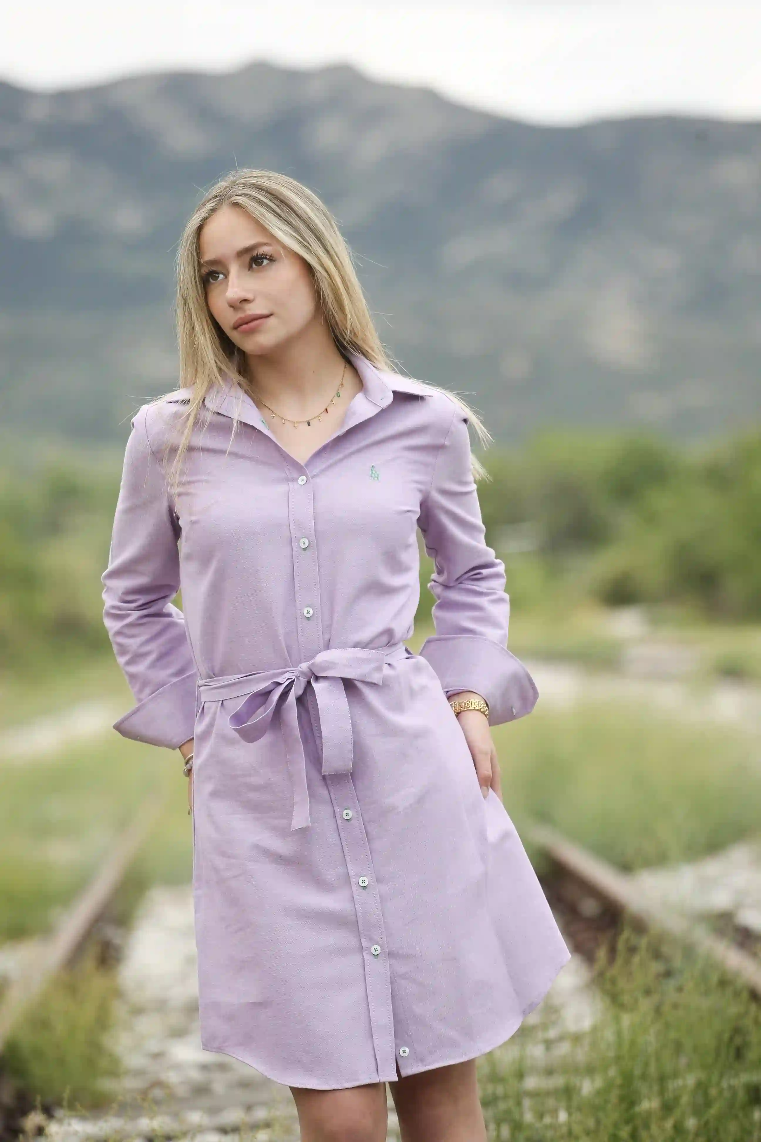 Oxford shirt dress "Malvalinda".