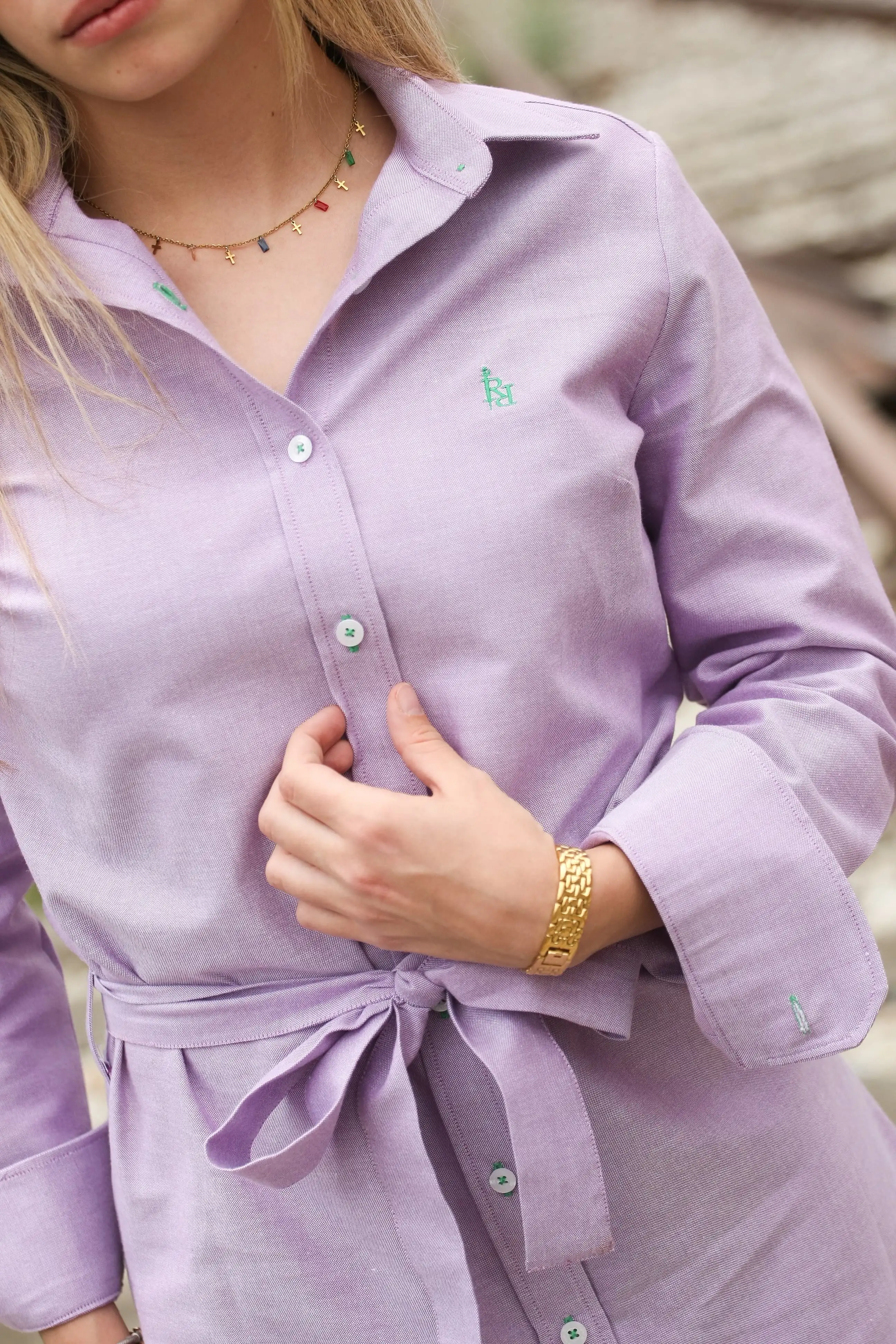 Oxford shirt dress "Malvalinda". - Image 3