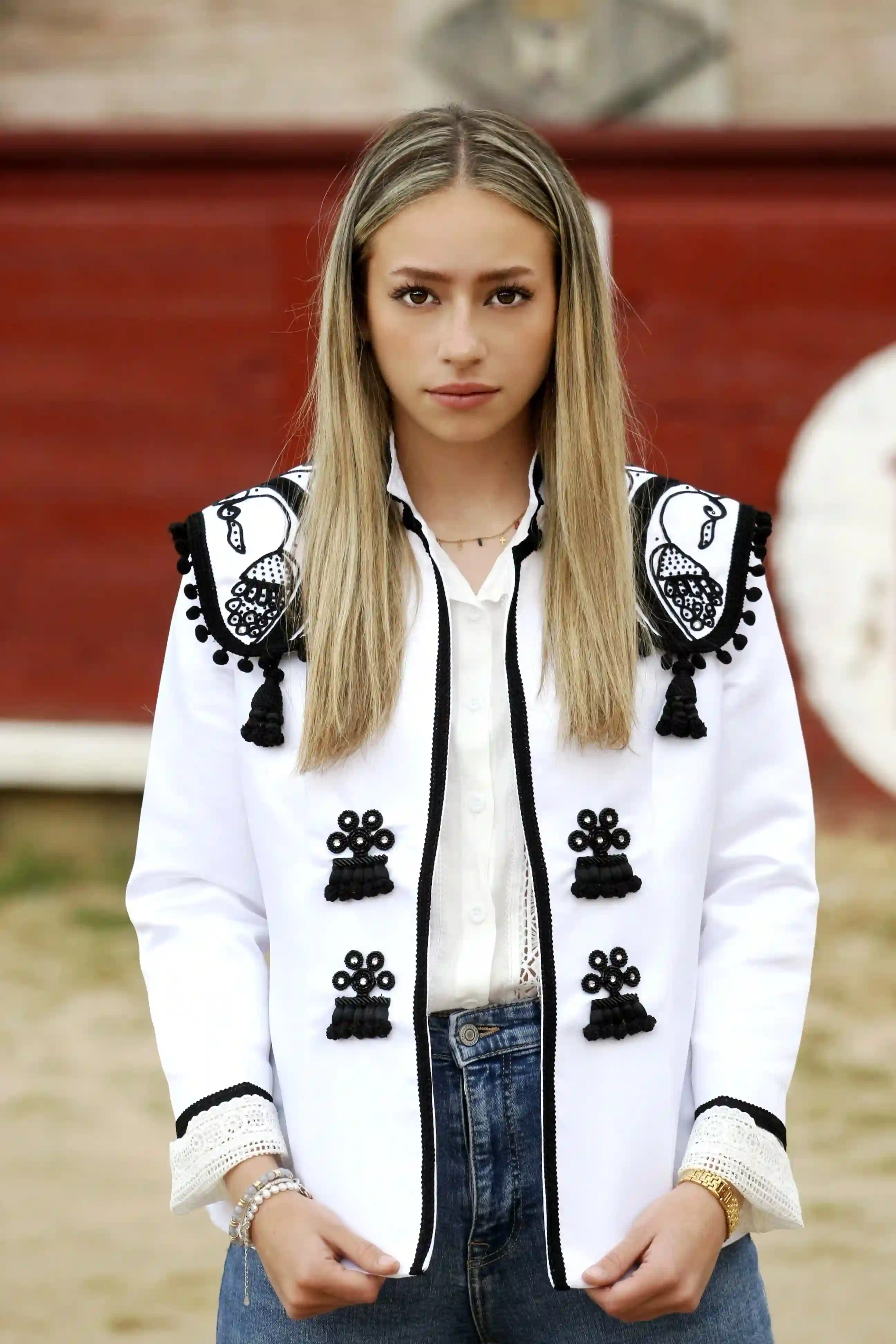 White jacket Bullfighting inspiration.