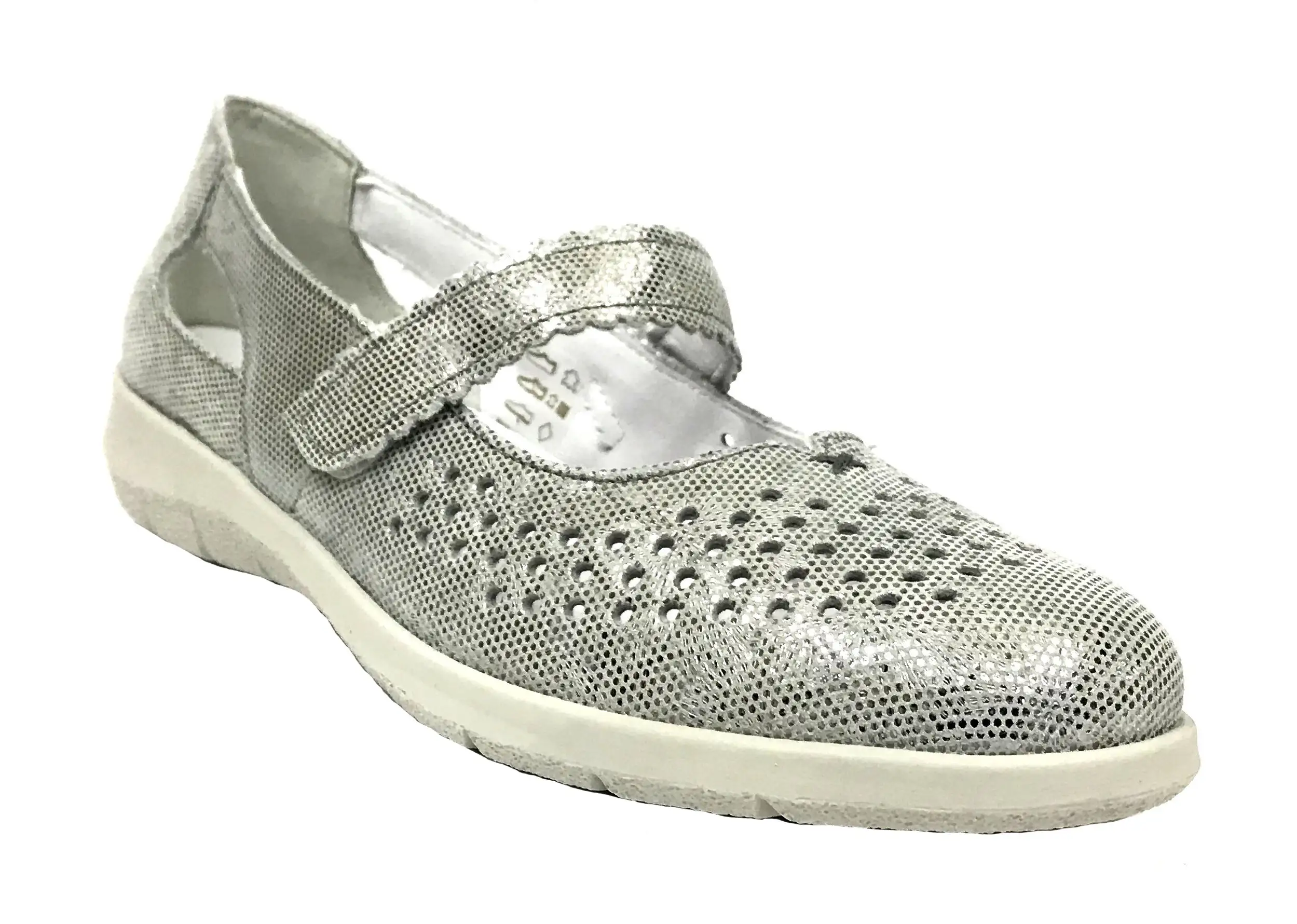 Soft 71 3632 Powder Woman Shoe Merceditas Velcro
