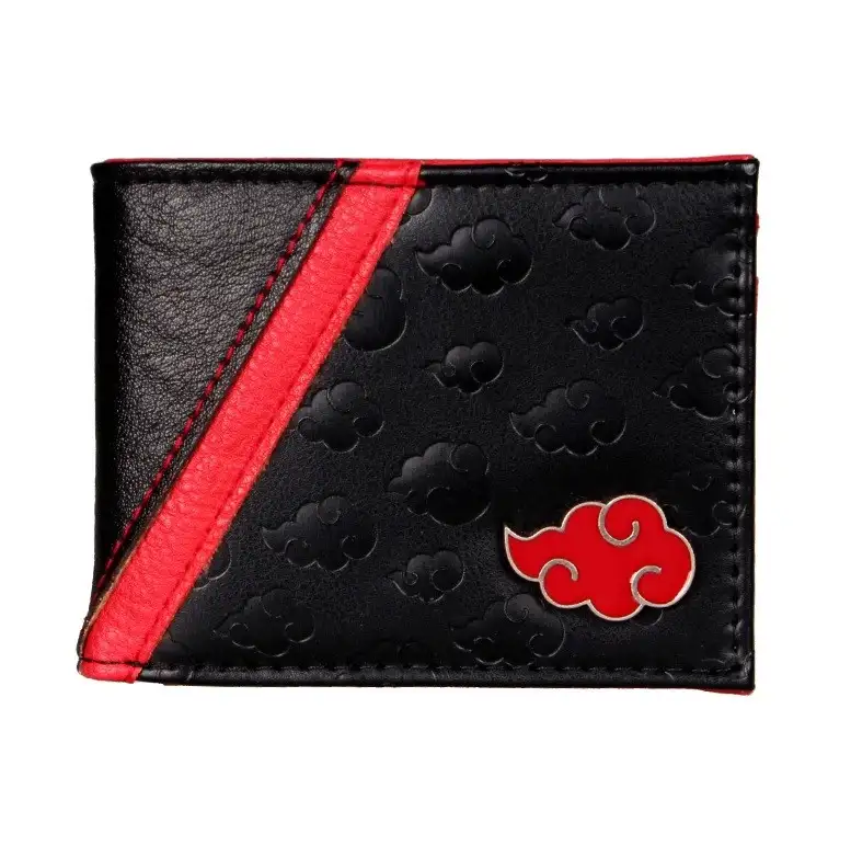 CARTERA CON MONEDERO NARUTO AKATSUKI METALICO