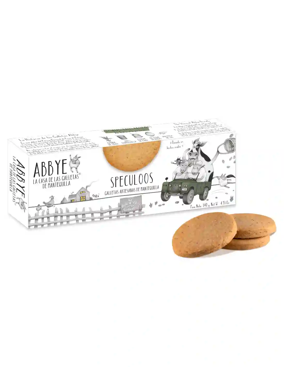 Abbye Biscuits Galletas de Mantequilla con Speculoos - Paquete 140 gr.