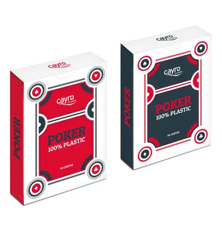 Baraja Poker 100% Plástico Cayro