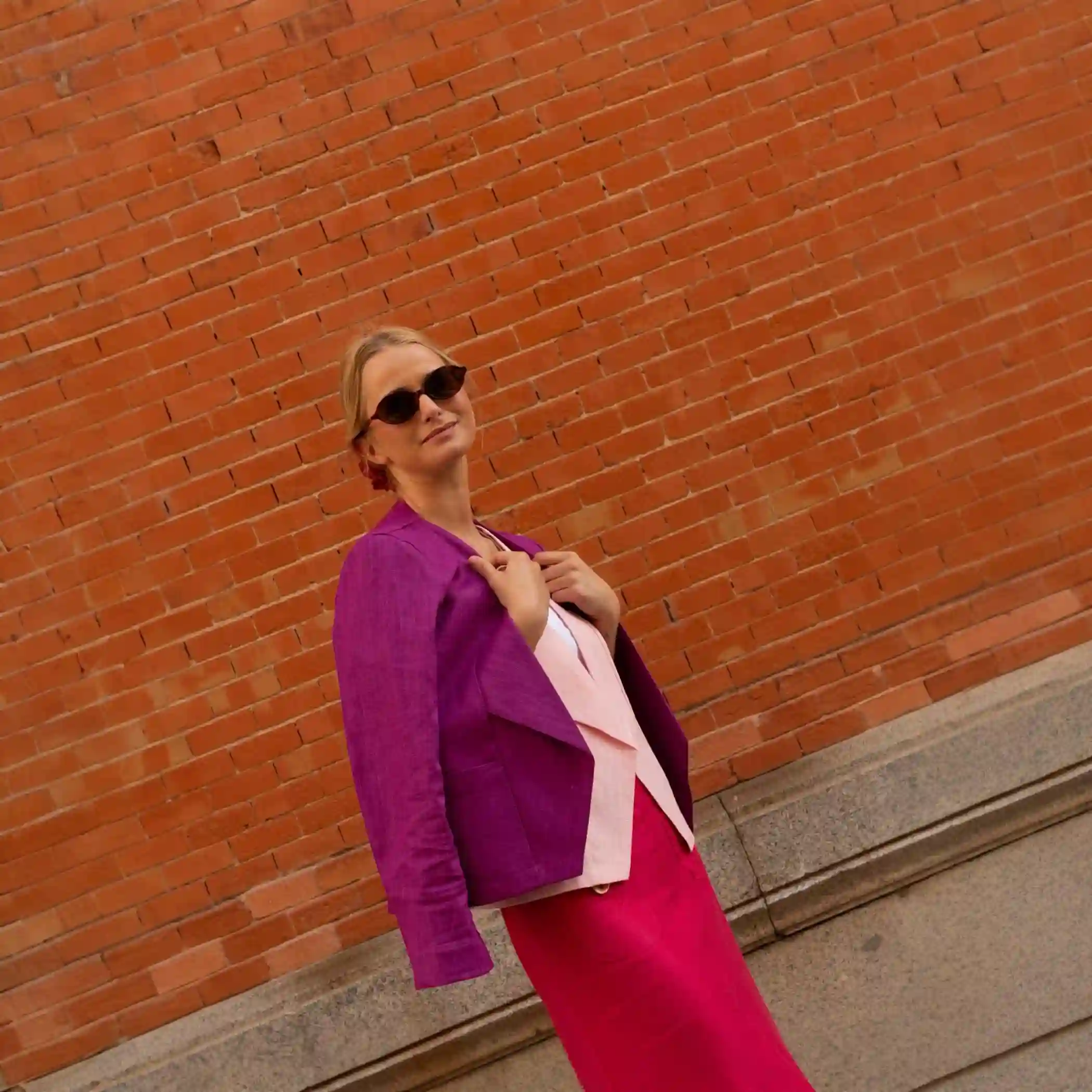 Chaqueta Capitan Lino magenta