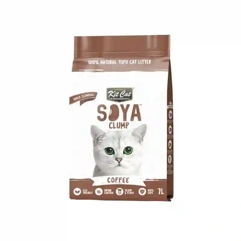 Kit Cat Soyaclump Arena de Soja Bio - Coffee 7L