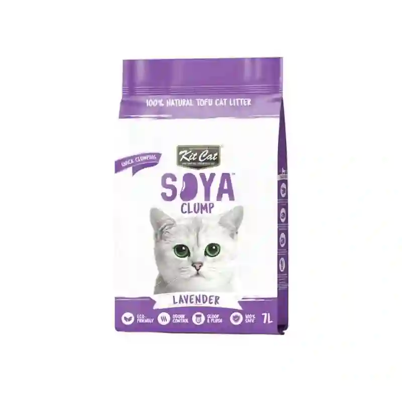 Kit Cat Soya Clump Harina de Saja Bio - Lavanda 7L