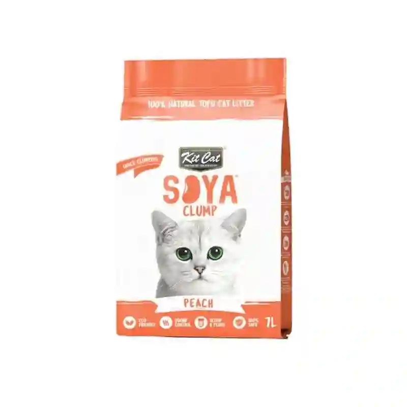 Kit Cat Soya Clump Harina de Saja Bio - Peach 7L