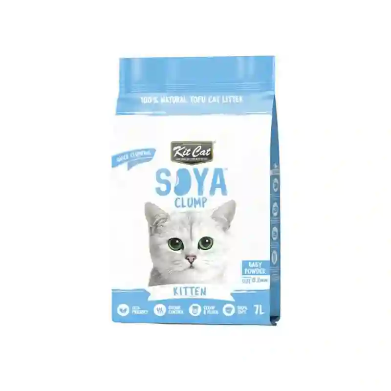 Kit Cat Soya Clump Harina de Saja Bio - Gatito Baby Powder 7L