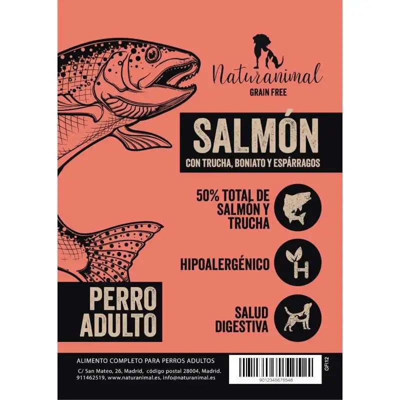 Naturanimal Receta de Salmón para Perros